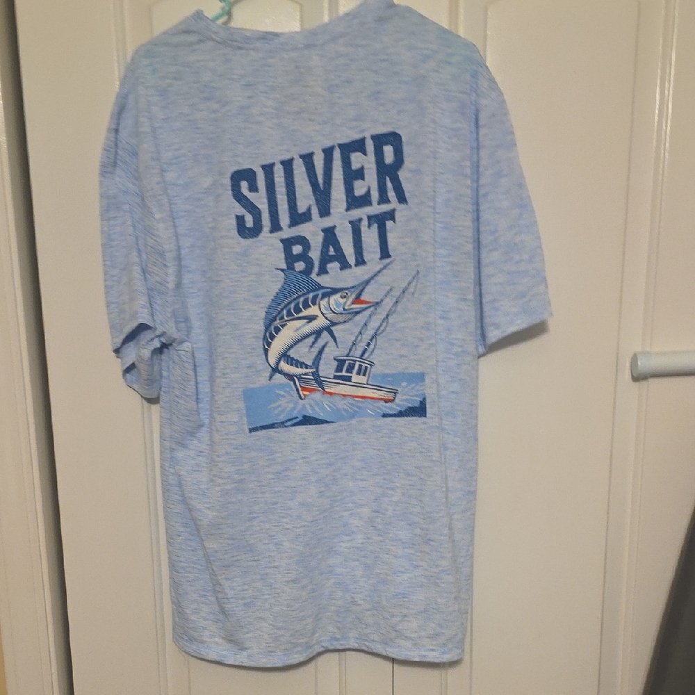 Silver Bait Blue Short Sleeve Tee